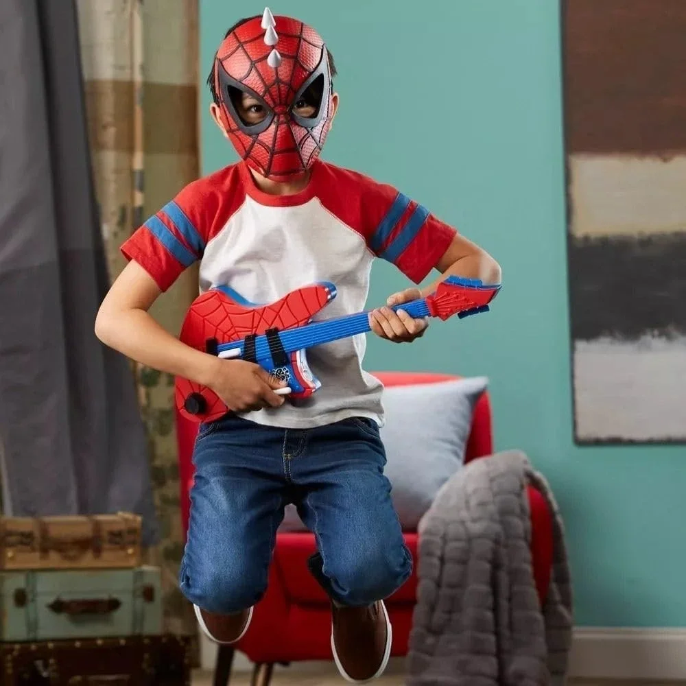 Marvel Spider-Man Across The Spider-Verse Spider-Punk Mask for Kids Ages 5 & Up